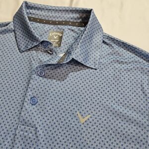 Callaway Golf Polo Shirt, Men's Small Short Sleeve, Blue